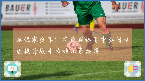 老玩家分享:在熊猫体育中如何快速提升战斗力的几条诀窍